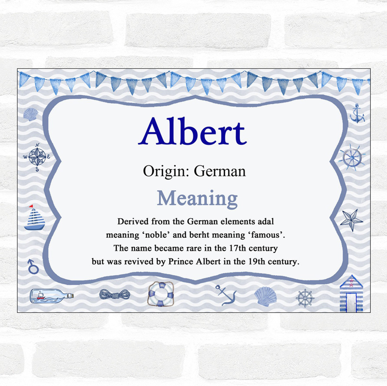 Card　Name　Nautical　Albert　The　Zoo　Meaning　Certificate