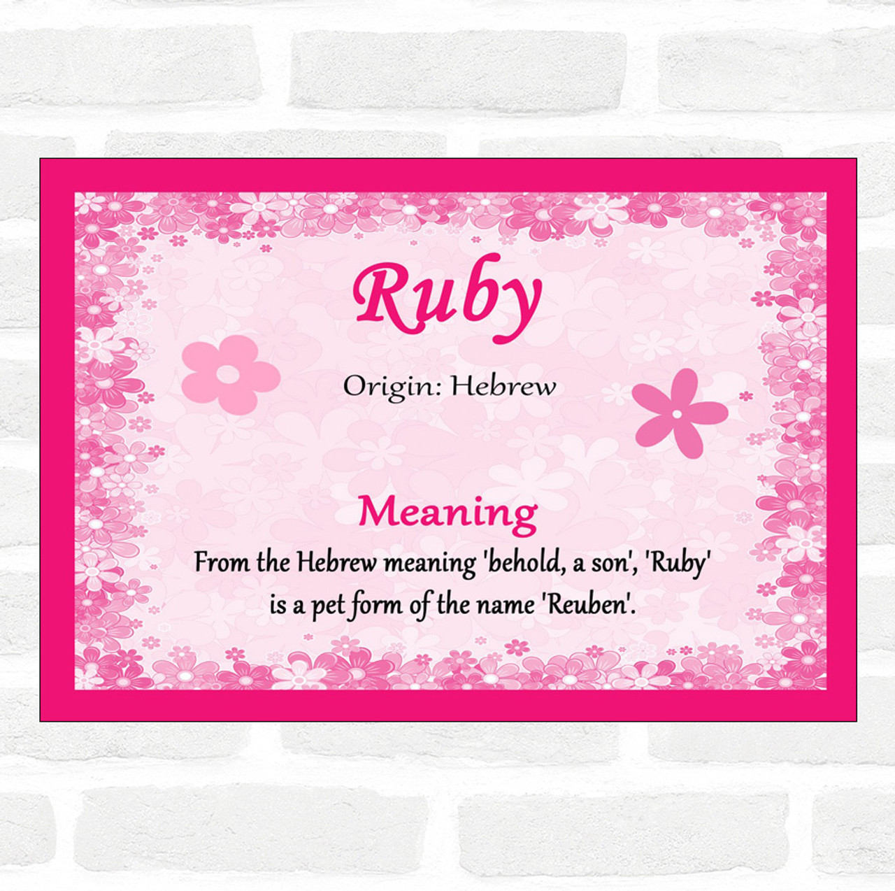Ruby Name Meaning