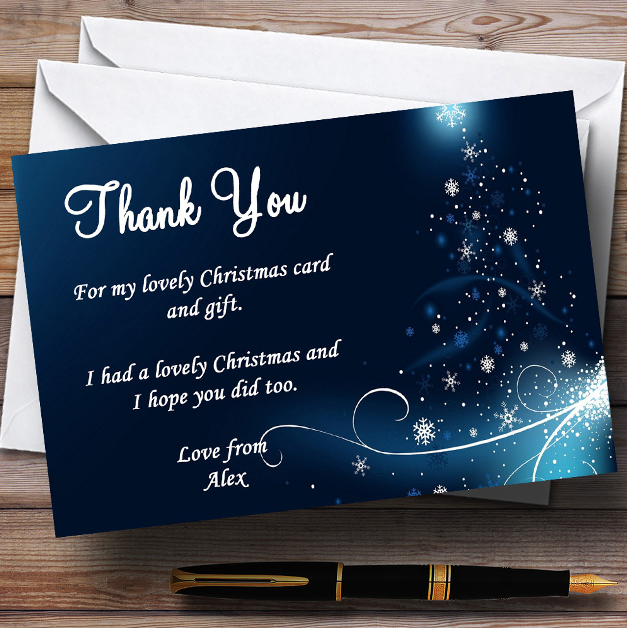 Thank you shop christmas cards