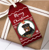 Rottweiler Dog Christmas Gift Tags