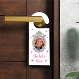 Personalized Frame Girl Kids Childs Bedroom Photo Sign Personalised Door Hanger