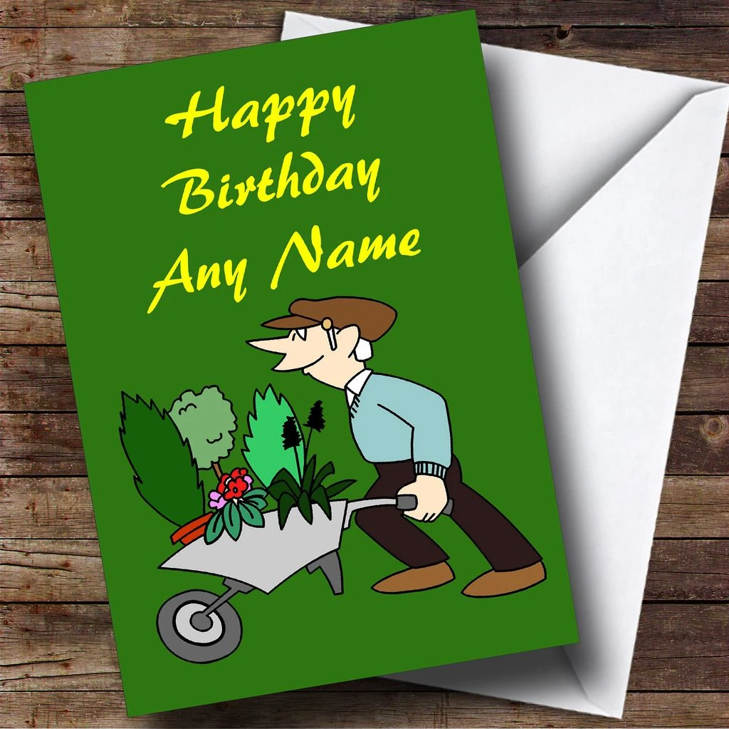 Gardening Personalised Birthday Card - The Card Zoo