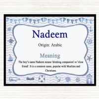 Nadeem Name Meaning Nautical Certificate The Card Zoo