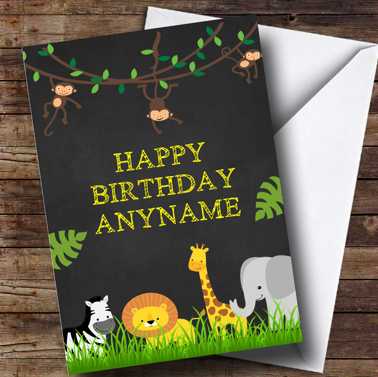 Camouflage Army Soldier Any Age &amp; Name Personalised Children's Birthday ...