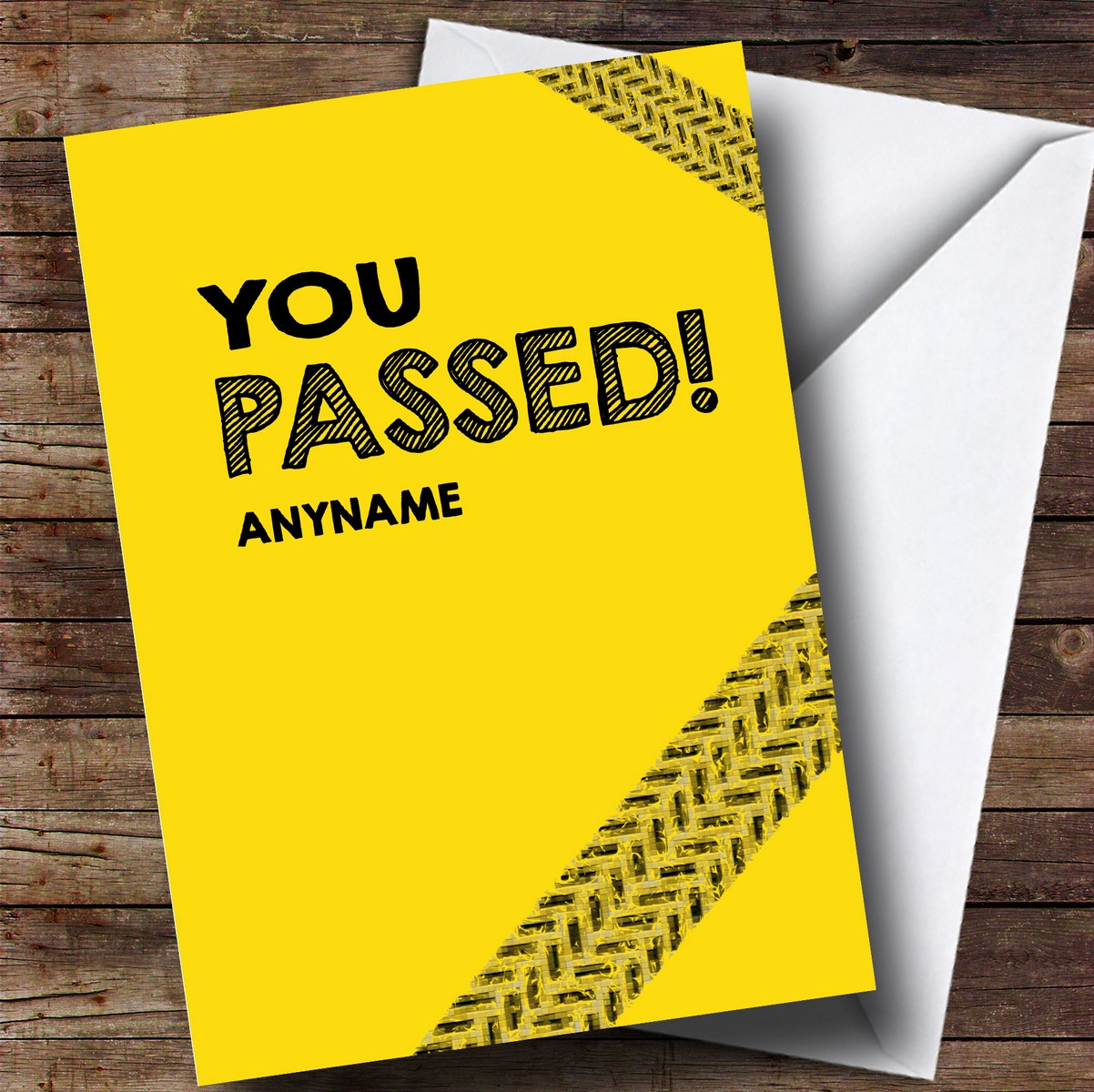 Personalised Passed Cartoon Girl Passed Driving Test Card - The Card Zoo
