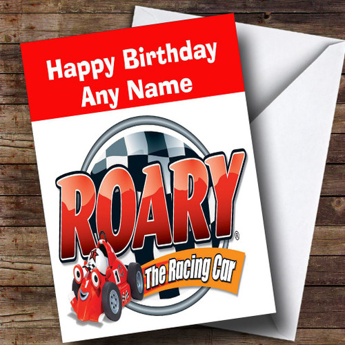 Download Roary The Racing Car Personalised Children's Birthday Card ...