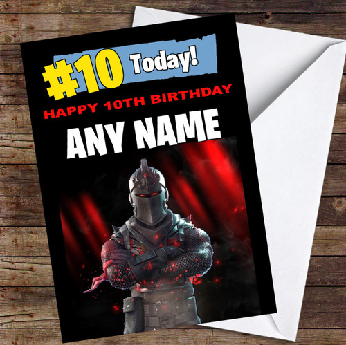 Personalised Fortnite Game Children's Birthday Card - The Card Zoo