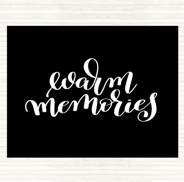 Black White Memories Quote Mouse Mat Pad