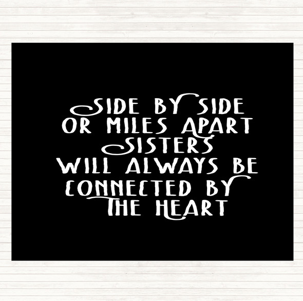 Black White Side By Side Quote Mouse Mat Pad