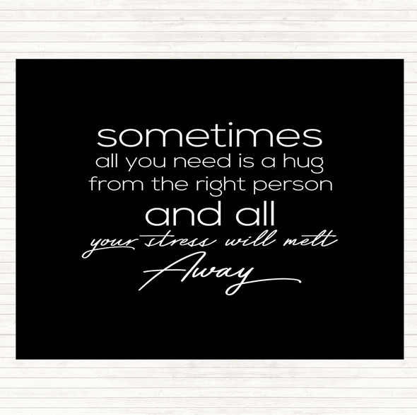 Black White Sometimes All You Need Quote Mouse Mat Pad