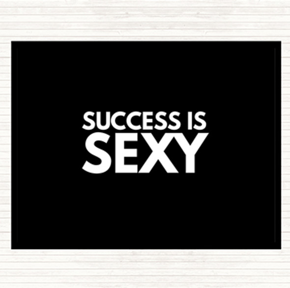 Black White Success Is Sexy Quote Mouse Mat Pad