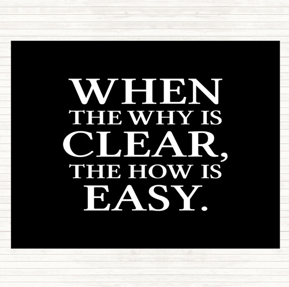 Black White Why Is Clear Quote Mouse Mat Pad