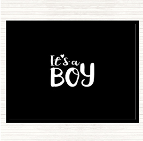 Black White Boy Quote Mouse Mat Pad