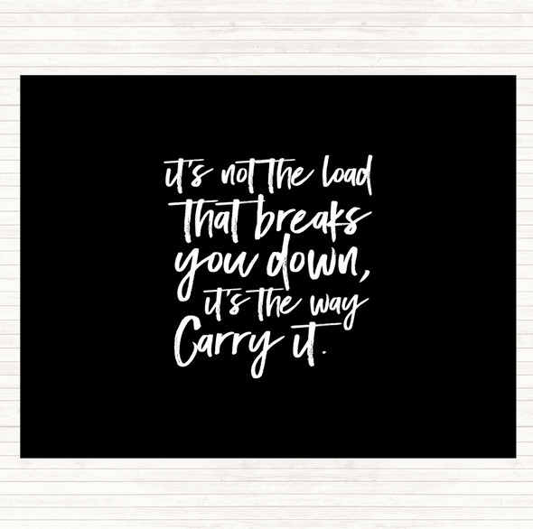 Black White Breaks You Down Quote Mouse Mat Pad