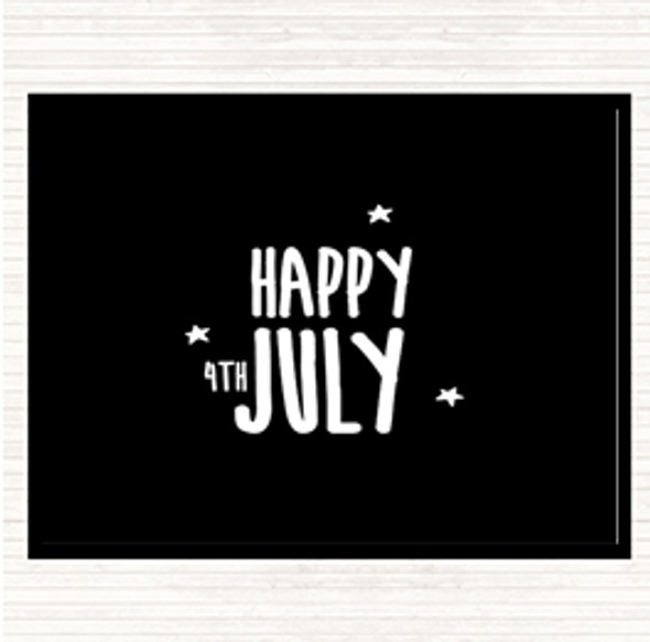 Black White 4Th July Quote Mouse Mat Pad