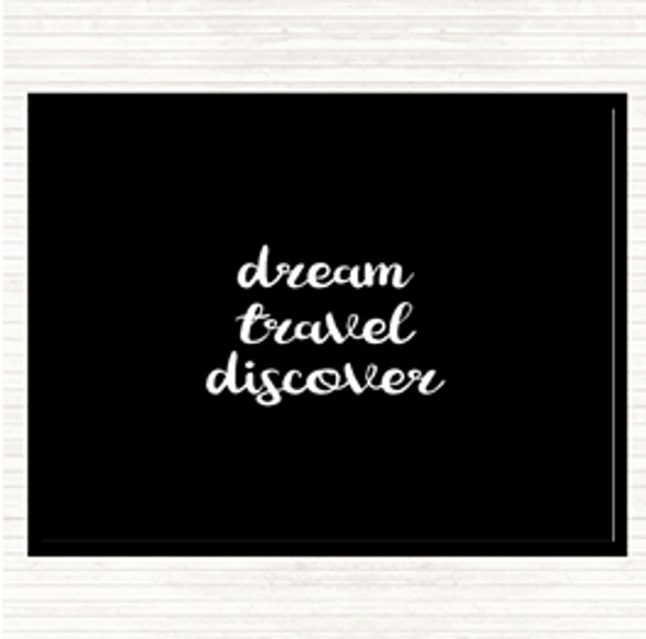 Black White Dream Quote Mouse Mat Pad