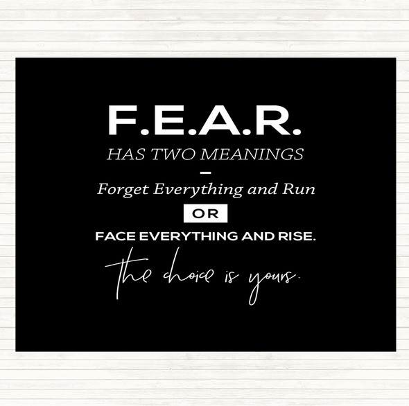 Black White Forget Everything Quote Mouse Mat Pad