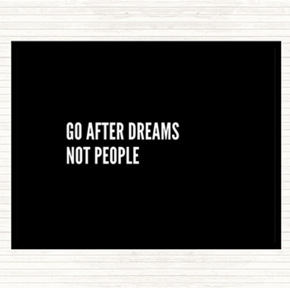 Black White Go After Dreams Not People Quote Mouse Mat Pad