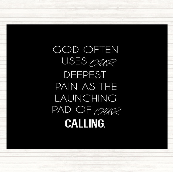 Black White God Often Uses Quote Mouse Mat Pad