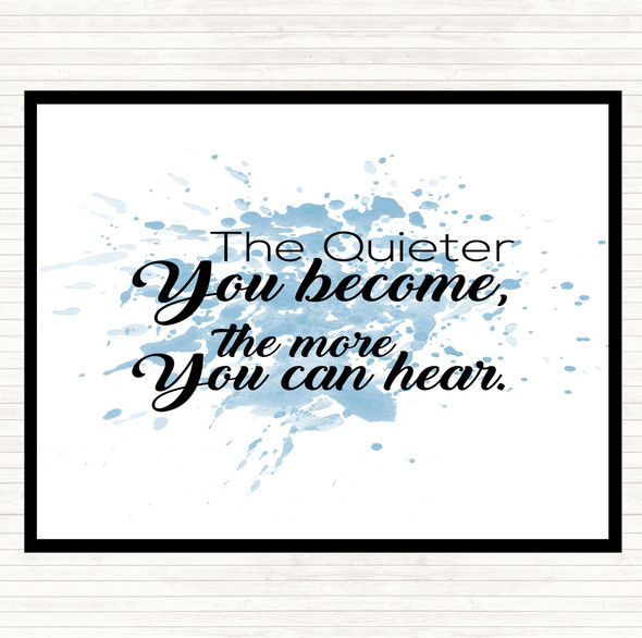 Blue White More You Can Here Inspirational Quote Mouse Mat Pad