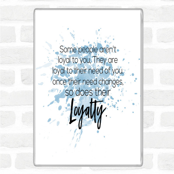 Blue White Needs Change Inspirational Quote Jumbo Fridge Magnet