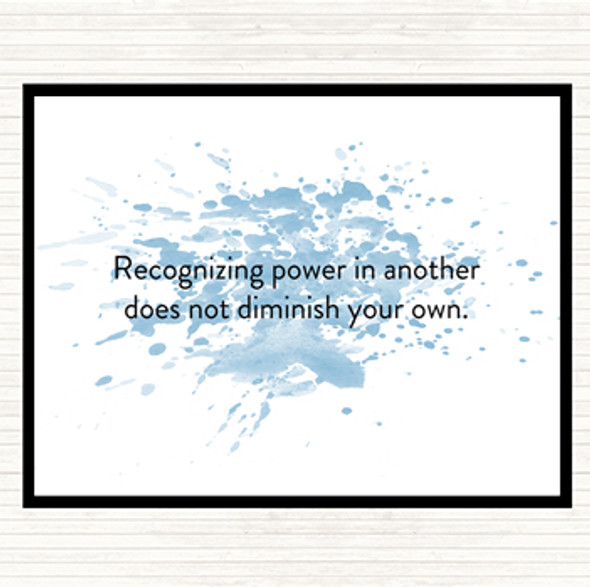 Blue White Power In Another Inspirational Quote Mouse Mat Pad