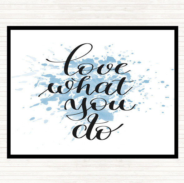 Blue White What You Do Inspirational Quote Mouse Mat Pad