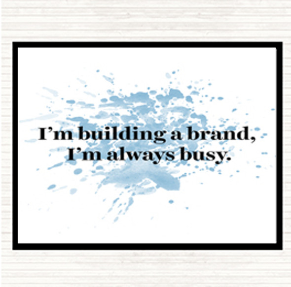 Blue White Building A Brand Inspirational Quote Dinner Table Placemat