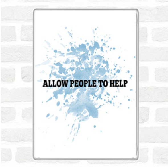 Blue White Allow People Inspirational Quote Jumbo Fridge Magnet