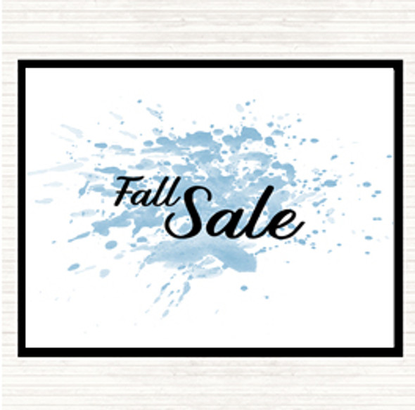 Blue White Fall Sale Inspirational Quote Dinner Table Placemat