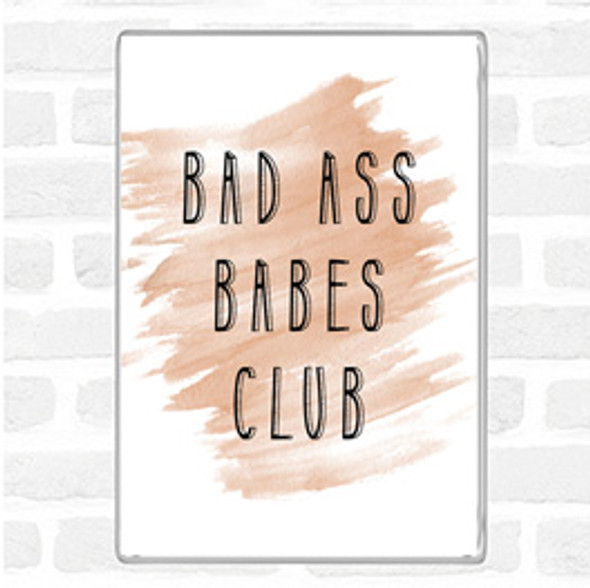 Watercolour Babes Club Quote Jumbo Fridge Magnet