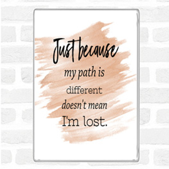 Watercolour I'm Lost Quote Jumbo Fridge Magnet