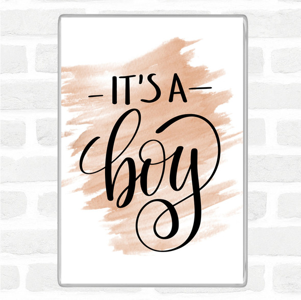 Watercolour Its A Boy Quote Jumbo Fridge Magnet