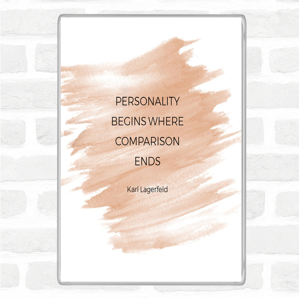 Watercolour Karl Personality Quote Jumbo Fridge Magnet