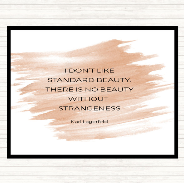 Watercolour Karl Standard Beauty Quote Dinner Table Placemat