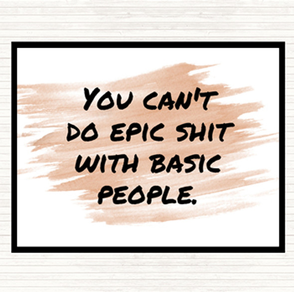 Watercolour Basic People Quote Mouse Mat Pad