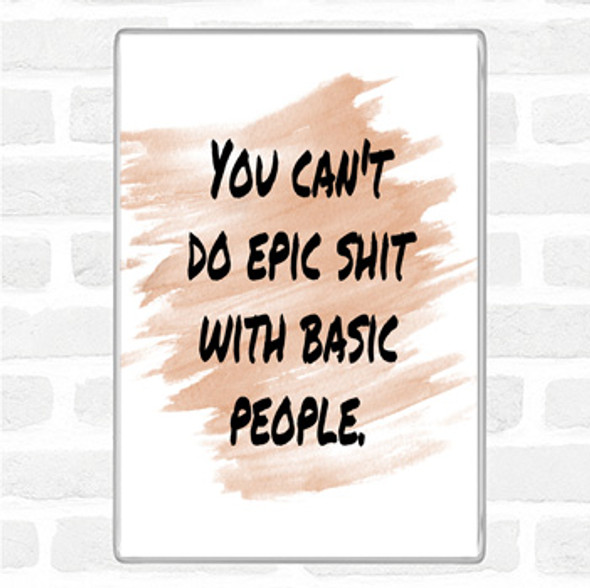 Watercolour Basic People Quote Jumbo Fridge Magnet