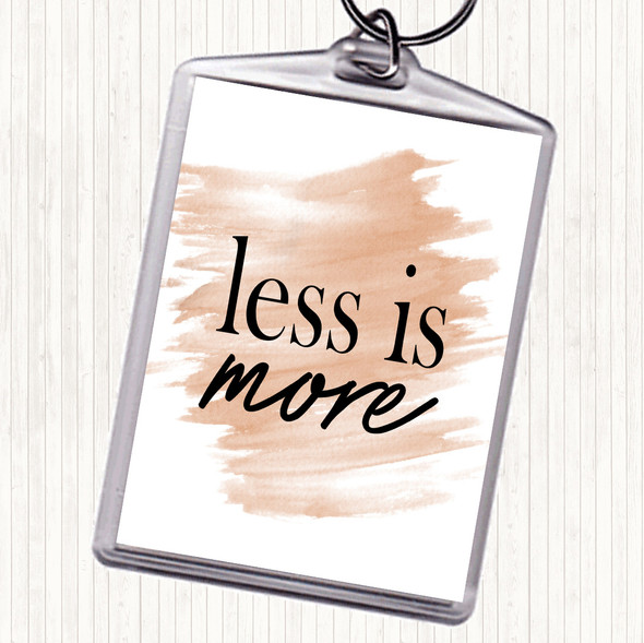 Watercolour Less Quote Bag Tag Keychain Keyring