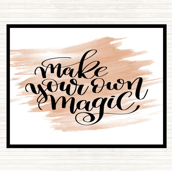 Watercolour Make Your Own Magic Quote Mouse Mat Pad