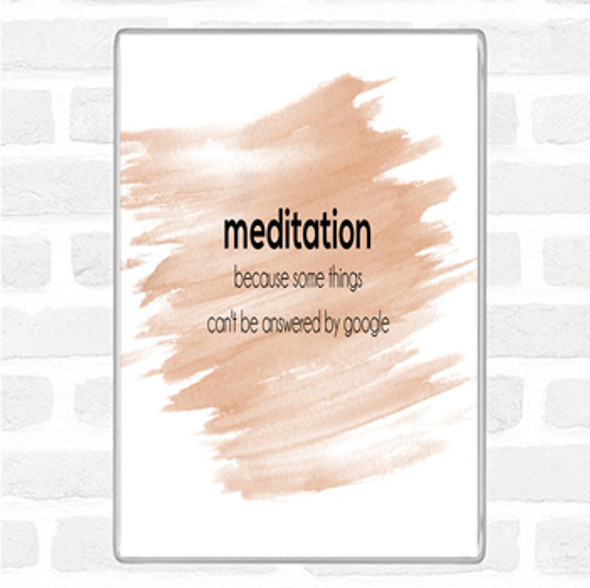 Watercolour Meditation Quote Jumbo Fridge Magnet