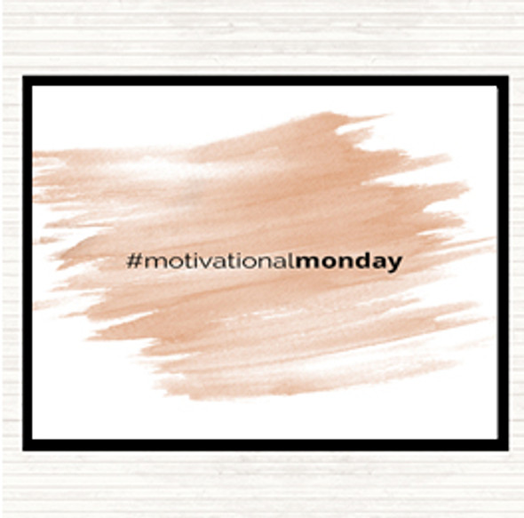 Watercolour Motivational Monday Quote Mouse Mat Pad