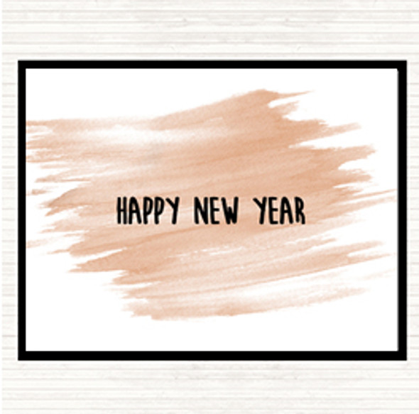 Watercolour New Year Quote Mouse Mat Pad