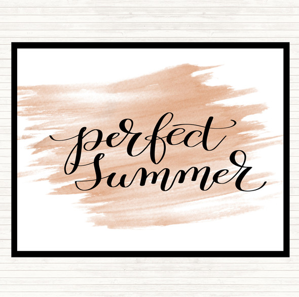 Watercolour Perfect Summer Quote Dinner Table Placemat