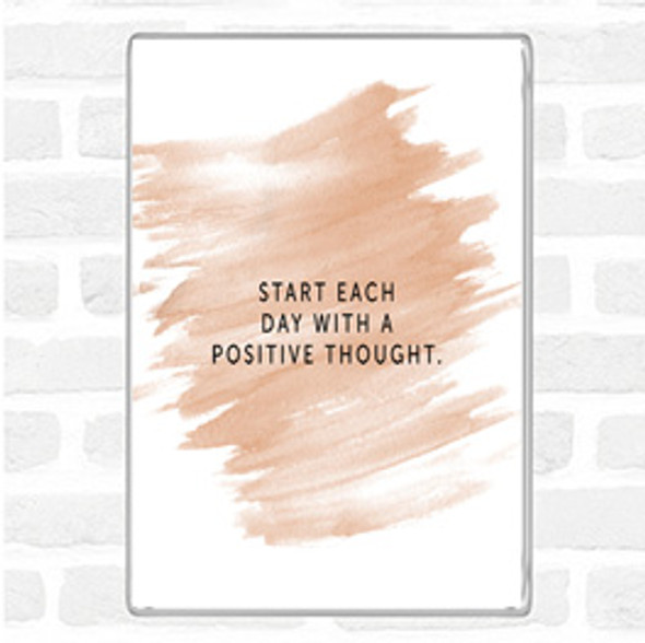 Watercolour Positive Thought Quote Jumbo Fridge Magnet