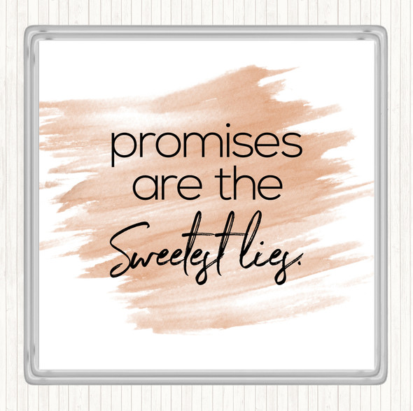 Watercolour Promises Quote Drinks Mat Coaster