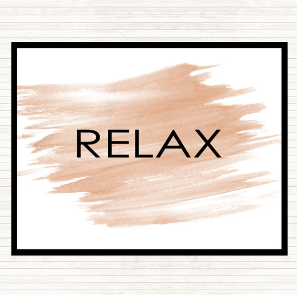 Watercolour Relax Quote Mouse Mat Pad