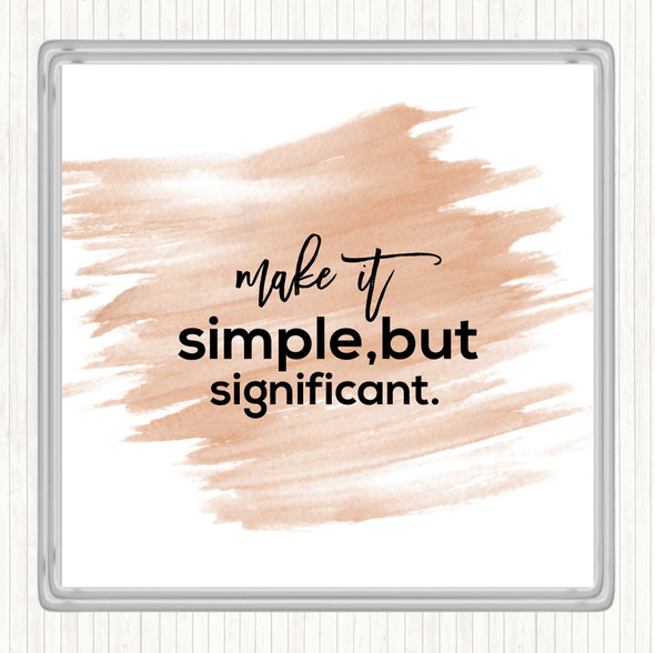 Watercolour Simple & Significant Quote Drinks Mat Coaster