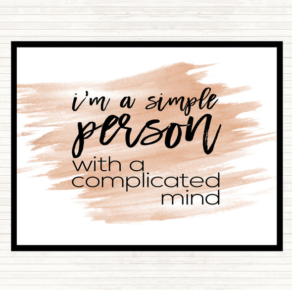 Watercolour Simple Person Quote Mouse Mat Pad