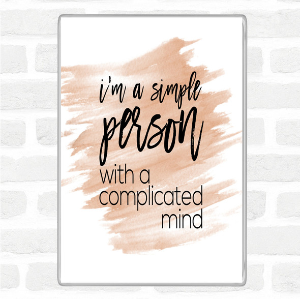 Watercolour Simple Person Quote Jumbo Fridge Magnet