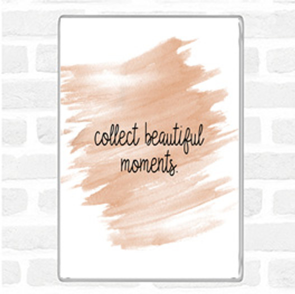 Watercolour Beautiful Moments Quote Jumbo Fridge Magnet